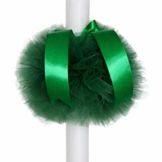 lumanare de botez verde