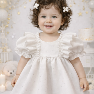 Rochita alba cu detalii stralucitoare