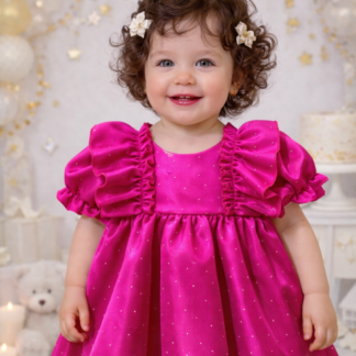 Rochita fucsia cu detalii stralucitoare