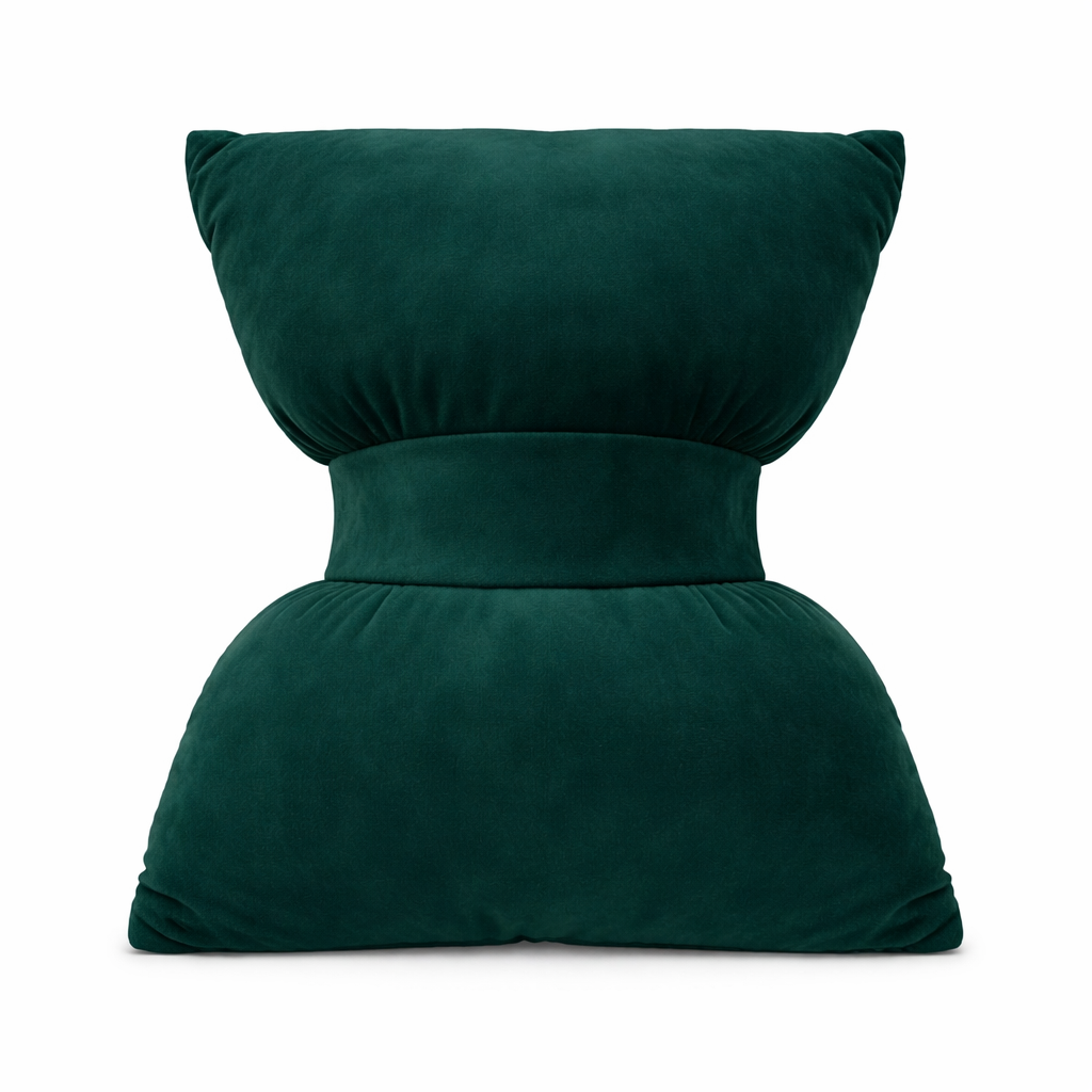 perna catifea verde pentru botez, 60x40cm, cu panglica brodata